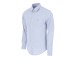 EMPORIO ARMANI SHIRT AZZURRA IN COTONE CON LOGO AQUILA RICAMATO