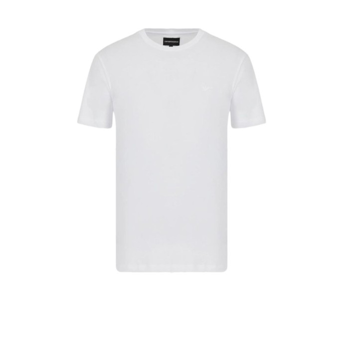 Emporio Armani Set 2 T-shirt in jersey pima a maniche corte Bianche 