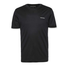 Emporio Armani T-Shirt Blu Navy a manica corta con micro logo lettering