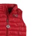 Ea7 Emporio Armani gilet rosso da bimbo con logo nero 