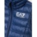 Ea7 Emporio Armani gilet da bimbo blu con logo bianco