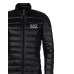 Ea7 Emporio Armani giubbotto da Uomo nero con logo argento 