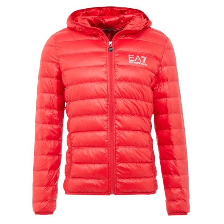 Ea7 Emporio Armani giubbotto rosso da Uomo con cappuccio