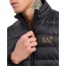 EA7 EMPORIO ARMANI GIUBBOTTO BLACK CON LOGO LETTERING GOLD 