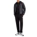 EA7 EMPORIO ARMANI GIUBBOTTO BLACK CON LOGO LETTERING GOLD 