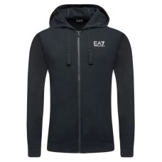 EA7 Emporio Armani felpa con zip e cappuccio blu da Uomo 