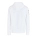 EA7 EMPORIO ARMANI FELPA CON CAPPUCCIO IN COTONE WHITE CON LOGO LETTERING BLACK