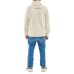 EA7 EMPORIO ARMANI FELPA FULL ZIP CON CAPPUCCIO IN COTONE BEIGE
