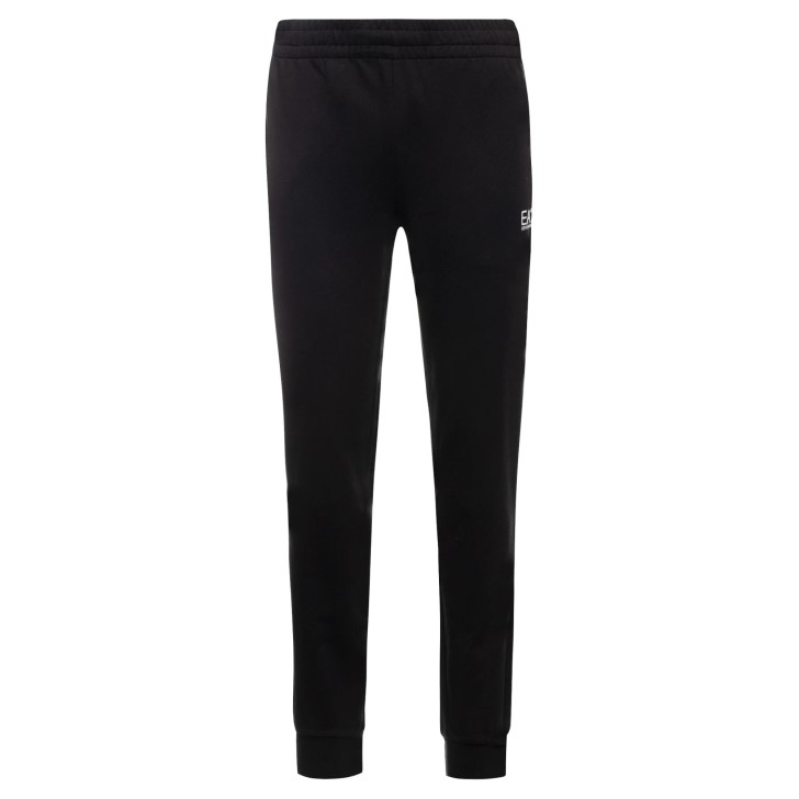 EA7 Emporio Armani pantalone di tuta nero con logo nella parte anteriore 