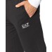 EA7 Emporio Armani pantalone di tuta nero con logo nella parte anteriore 