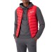 Ea7 Emporio Armani gilet rosso da Uomo con logo argento 