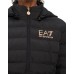 EA7 EMPORIO ARMANI BOMBER JACKET BLACK CON CAPPUCCIO