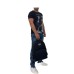 Emporio Armani T-shirt Nera in light jersey ritratto Giorgio Armani effetto acquarello