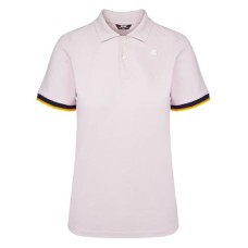 K-Way Polo Rosa Vincent in piquet di cotone stretch