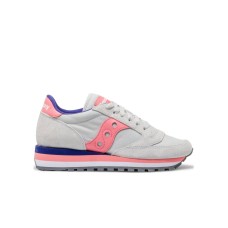 Saucony Jazz sneakers da donna grigia con inserti rosa 
