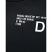 Diesel  T-shirt a girocollo nera a maniche corte da bambino