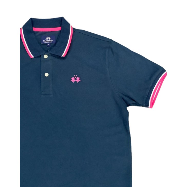 La Martina Polo da uomo Logo ricamato a contrasto 