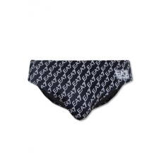 EA7 Emporio Armani Slip Mare nero con stampa logo all over