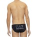 Ea7 Emporio Armani costume slip nero con logo nella parte posteriore e anteriore 