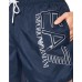 Ea7 Emporio Armani boxer da mare blu con logo nella parte anteriore 