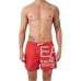 Ea7 Emporio Armani boxer da mare rosso con logo bianco nella parte anteriore 