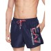 Ea7 Emporio Armani boxer da mare blu con logo 