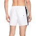 Ea7 Emporio Armani boxer da mare bianco con bande laterali nere 