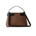 BORBONESE BORSA A MANO ARMOR MEDIUM IN LEATHER OP. NATURAL/BLACK 