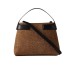 BORBONESE BORSA ARMOR A MANO MEDIUM DI CAMOSCIO OP 
