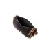BORBONESE BORSA A SPALLA HOBO SMALL CAHIER IN TESSUTO RICICLATO BLACK E INSERTI IN CAMOSCIO OP 