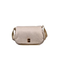 BORBONESE BORSA A TRACOLLA CROSS OVER CAHIER TRACOLLA MEDIUM IN NYLON OP SABBIA