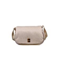 BORBONESE BORSA A TRACOLLA CROSS OVER CAHIER TRACOLLA MEDIUM IN NYLON OP SABBIA
