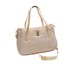 BORBONESE BORSA A SPALLA SHOPPING MEDIUM CAHIER IN NYLON OP SABBIA