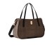 BORBONESE BORSA A SPALLA SHOPPING MEDIUM CAHIER IN NYLON OP NATURAL/BLACK