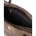 BORBONESE BORSA A SPALLA SHOPPING MEDIUM CAHIER IN NYLON OP NATURAL/BLACK