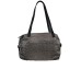 BORBONESE BORSA SHOPPING MEDIUM A SPALLA IN NYLON OP NATURAL/BLACK