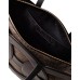 BORBONESE BORSA A SPALLA SHOPPER MEDIUM IN NYLON OP NATURAL/BLACK ESTRAIBILE CON INSERTI IN LEATHER BLACK 