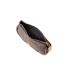 BORBONESE MINI BORSA A TRACOLLA IN NYLON OP NATURAL/BLACK CON DETTAGLI IN LEATHER BLACK