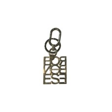 BORBONESE PORTA CHIAVI CON PLACCA LETTERING ORO