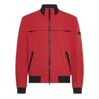Peuterey Giubbotto lisco in nylon elasticizzato Rosso e inserti neri