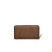 BORBONESE PORTAFOGLIO ZIP AROUND CON STAMPA OP NATURAL/BLACK IN LEATHER