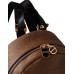 BORBONESE ZAINO CON STAMPA OP NATURAL/BLACK IN PELLE DA DONNA 