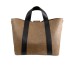 BORBONESE BORSA SHOPPING MEDIUM A MANO OP NATURAL/BLACK 