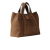BORBONESE BORSA A MANO SHOPPING MEDIUM DI CAMOSCIO OP 
