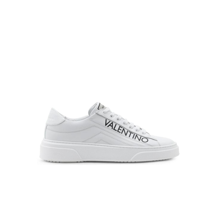 VALENTINO Sneakers in pelle Bianca da Uomo con logo lettering