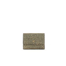 BORBONESE PORTAFOGLIO MEDIUM CON PATTA IN NYLON OP NATURAL/BLACK