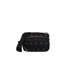 BORBONESE BORSA CAMERA CASE NERA IN NYLON DA DONNA 