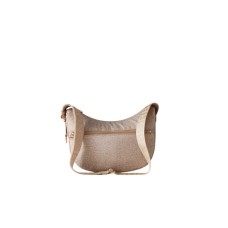 BORBONESE LUNA BAG A TRACOLLA SMALL IN NYLON OP SABBIA
