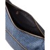 BORBONESE LUNA BAG A TRACOLLA SMALL IN NYLON OP BLU DENIM