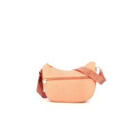BORBONESE LUNA BAG A TRACOLLA SMALL IN NYLON OP LIPSTICK